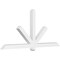Ekena Millwork Kennewick Architectural Grade PVC Gable Bracket, 84"W x 38 1/2"H x 4"D x 4"F, 11/12 Pitch GBP084X39X0404KEN00 - alternate 1